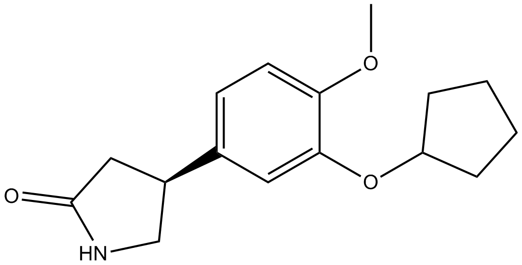 S- (+)-Rolipram 化学構造