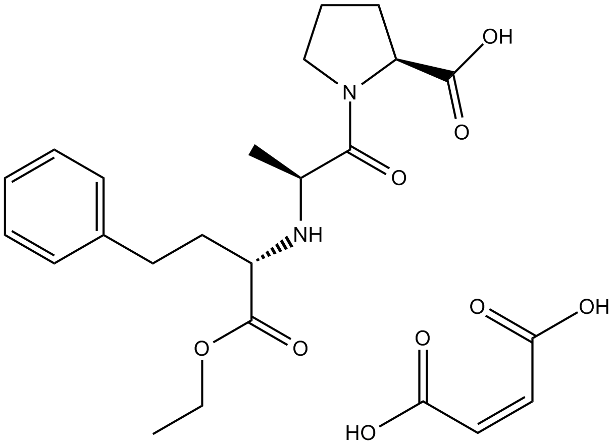 Enalapril Maleate 化学構造