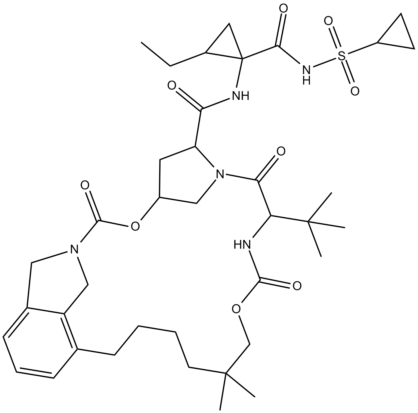 Vaniprevir  Chemical Structure