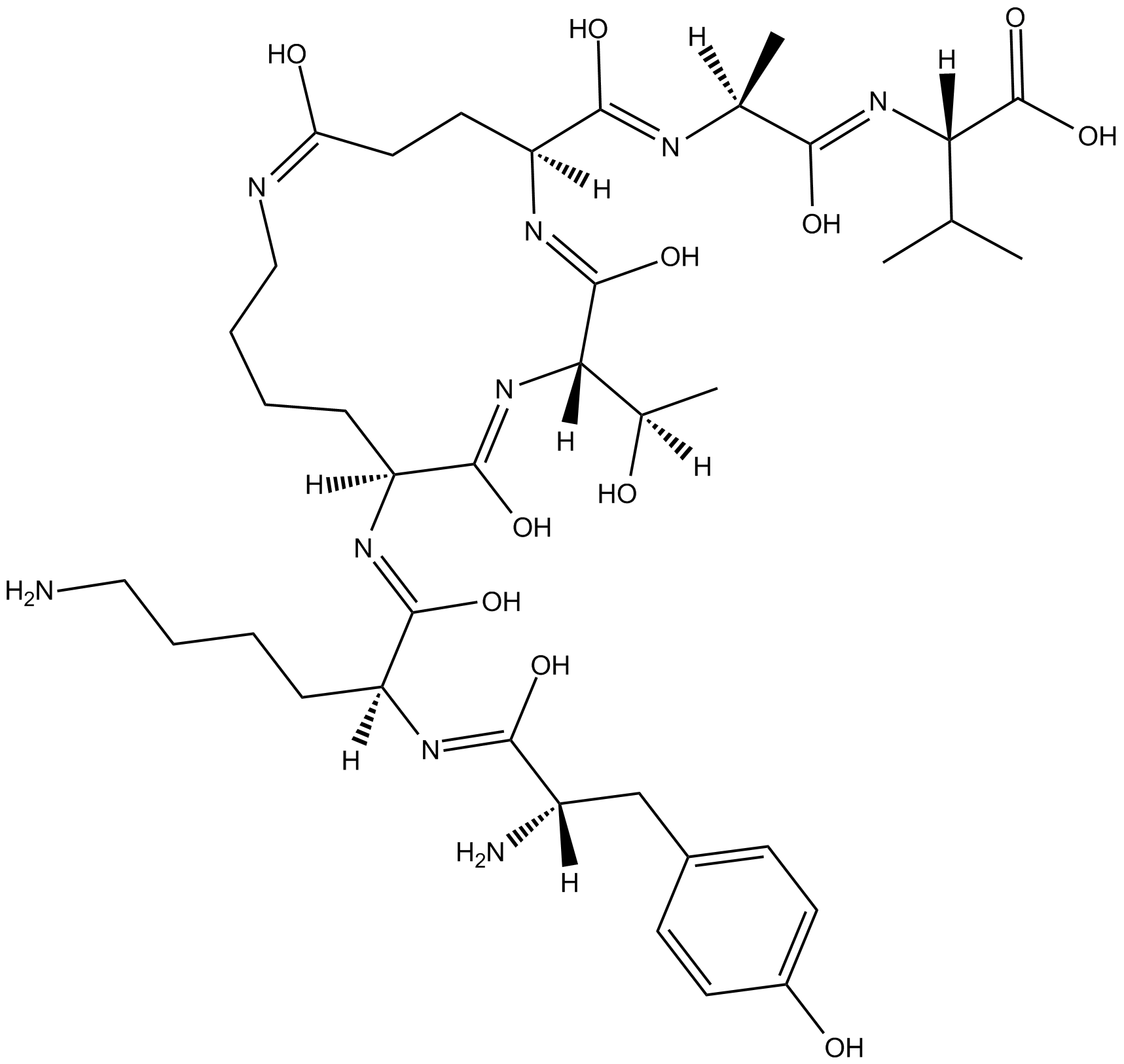 PDZ1 Domain inhibitor peptide 化学構造