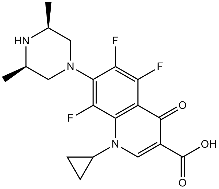 Orbifloxacin 化学構造