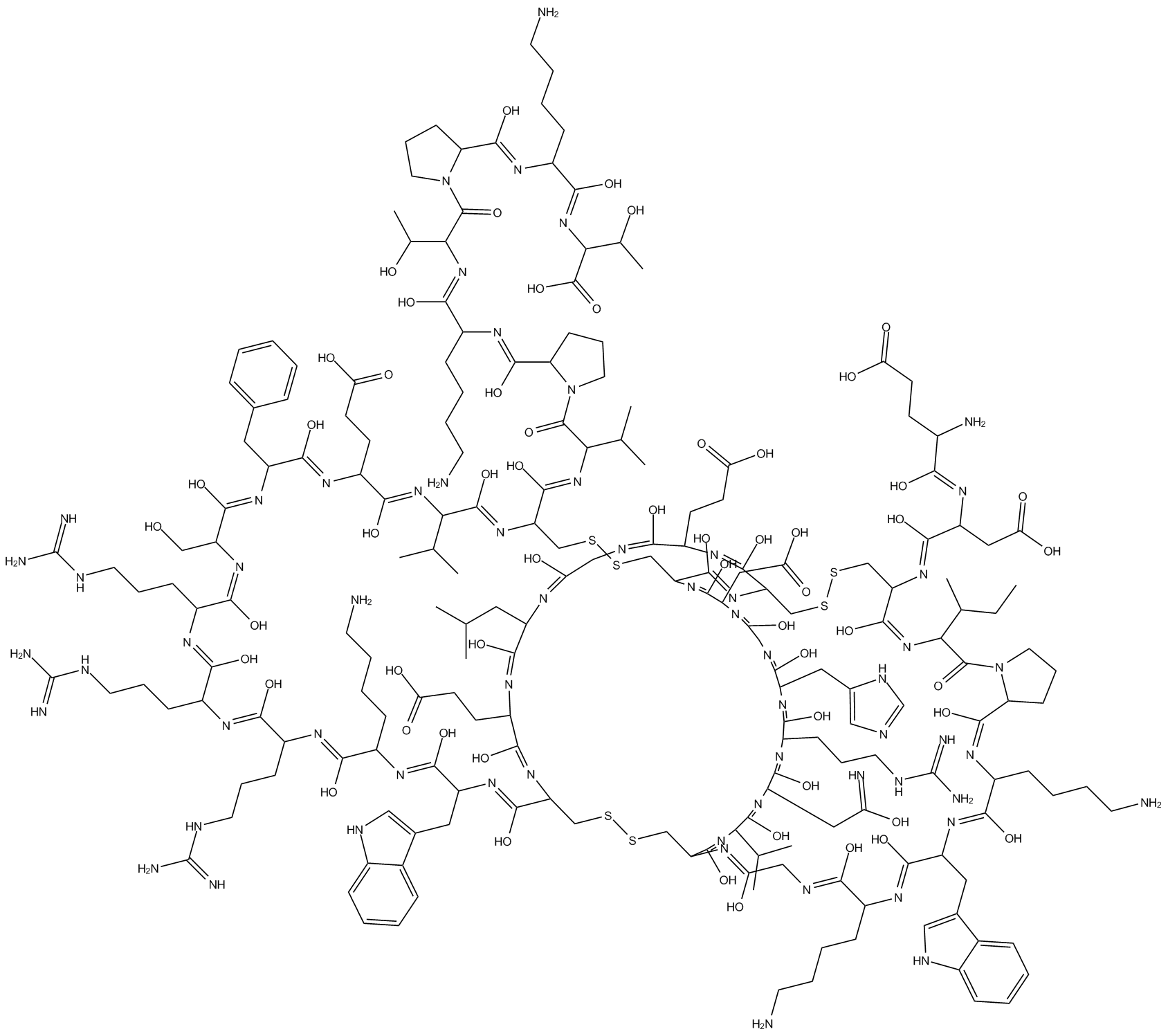 Psalmotoxin 1 化学構造