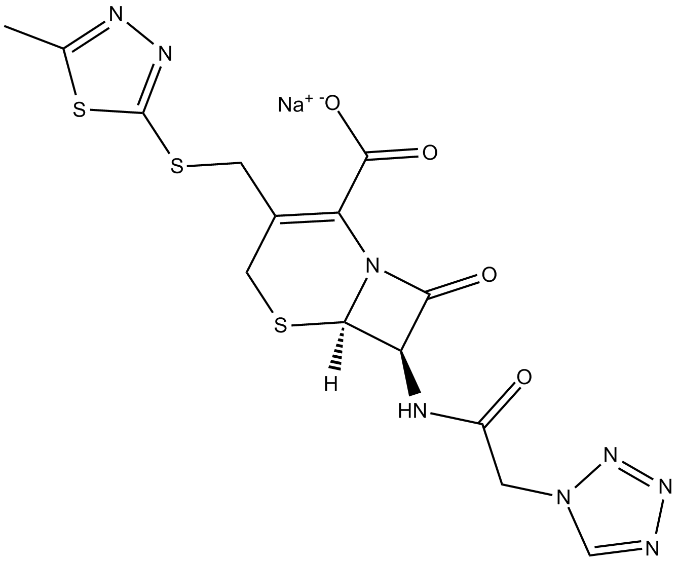 Cefazolin (sodium salt)  Chemical Structure