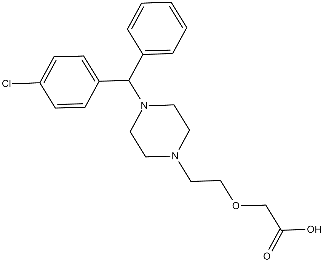 Cetirizine  Chemical Structure
