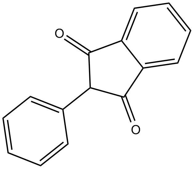 Phenindione 化学構造