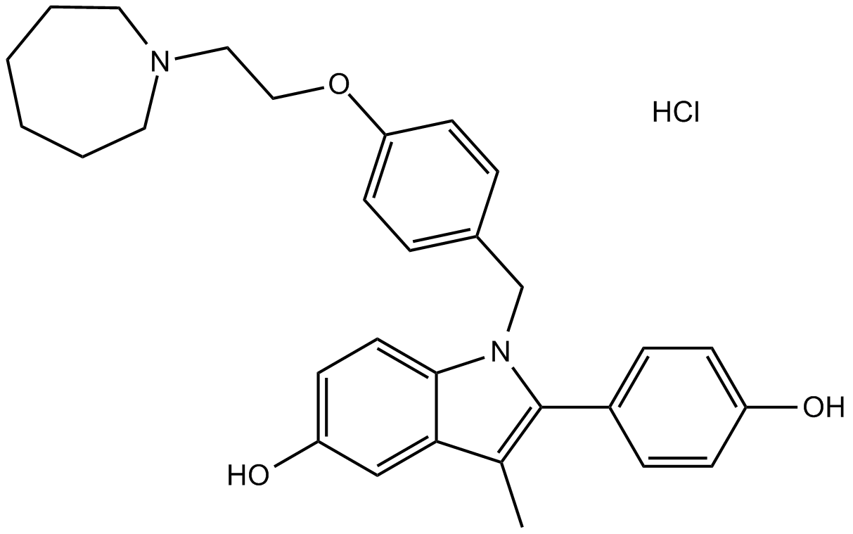 Bazedoxifene HCl 化学構造