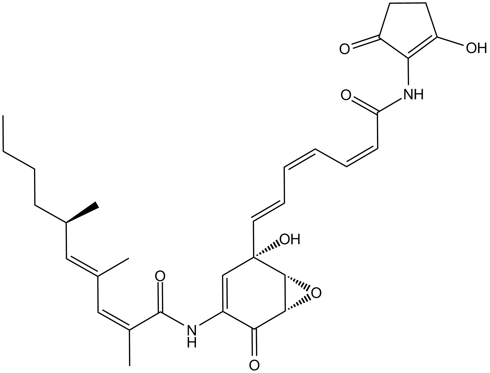 Manumycin A 化学構造