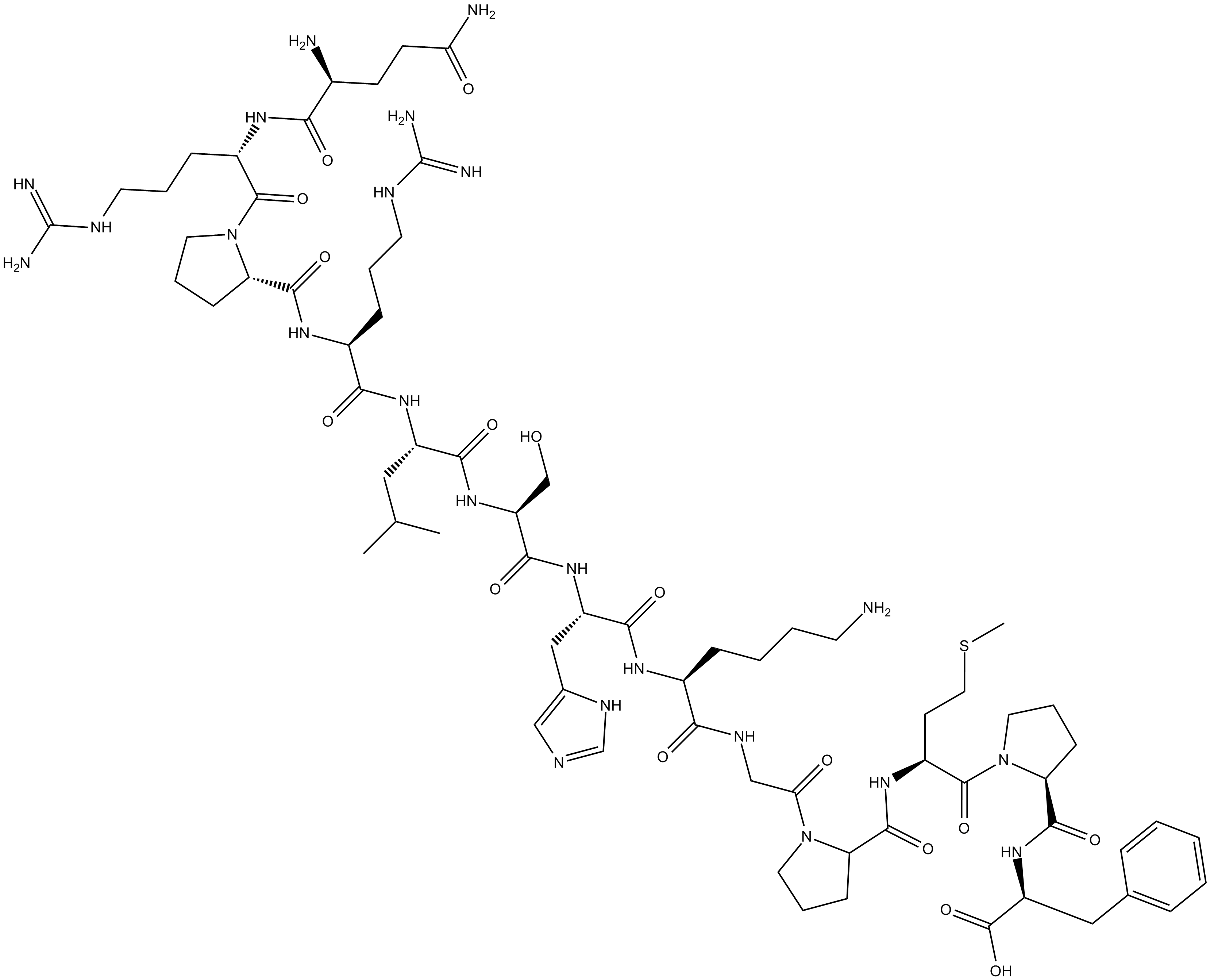 Apelin-13 التركيب الكيميائي