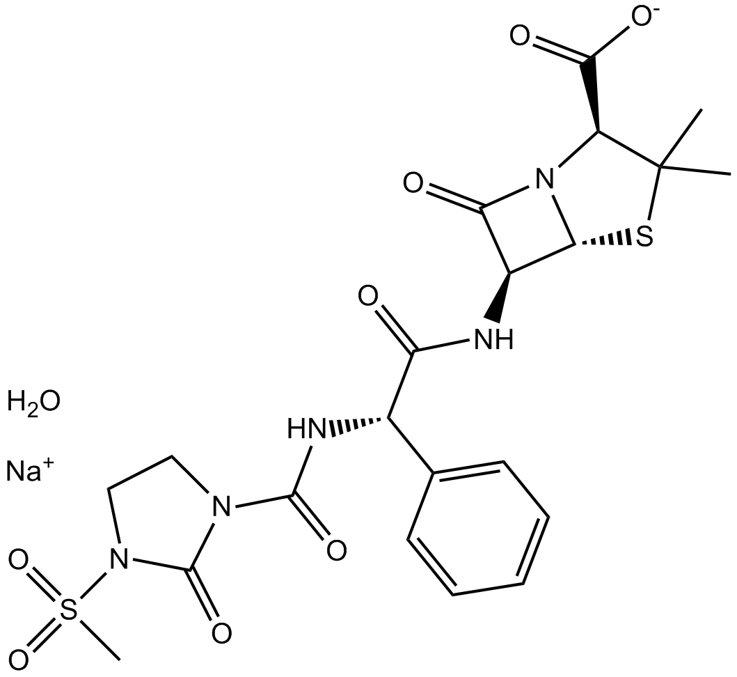 Mezlocillin Sodium Monohydrate 化学構造