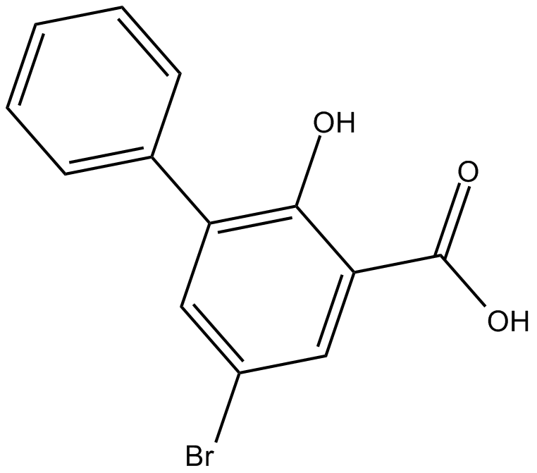 5-bromo-3-phenyl Salicylic Acid 化学構造