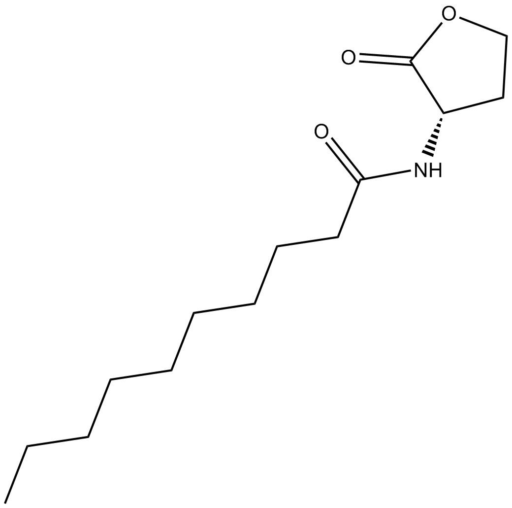 N-decanoyl-L-Homoserine lactone Chemische Struktur
