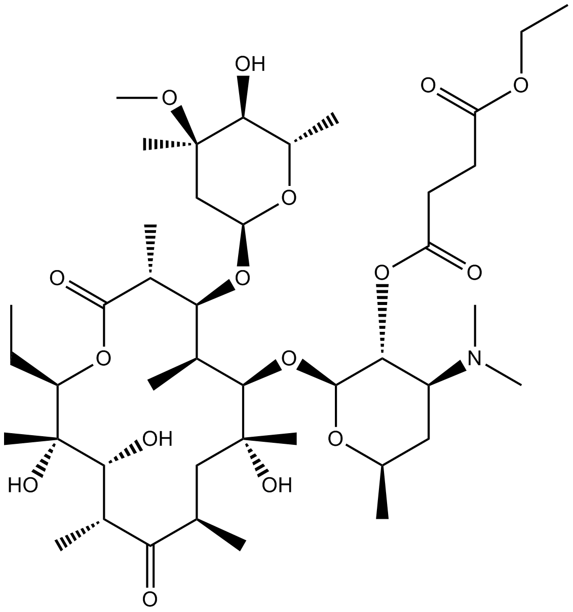 Erythromycin Ethylsuccinate Chemische Struktur
