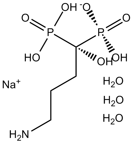 Alendronate sodium hydrate Chemische Struktur