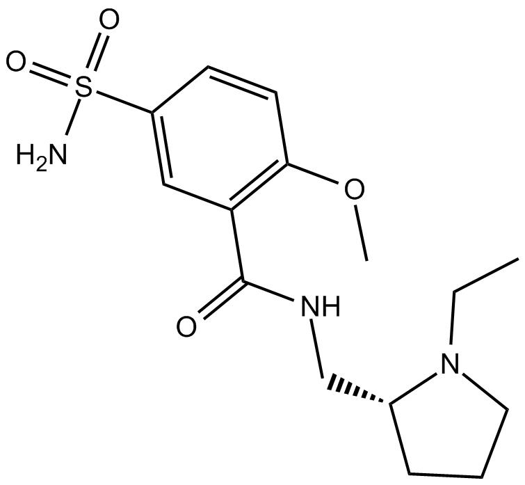 (RS)-(±)-Sulpiride Chemische Struktur