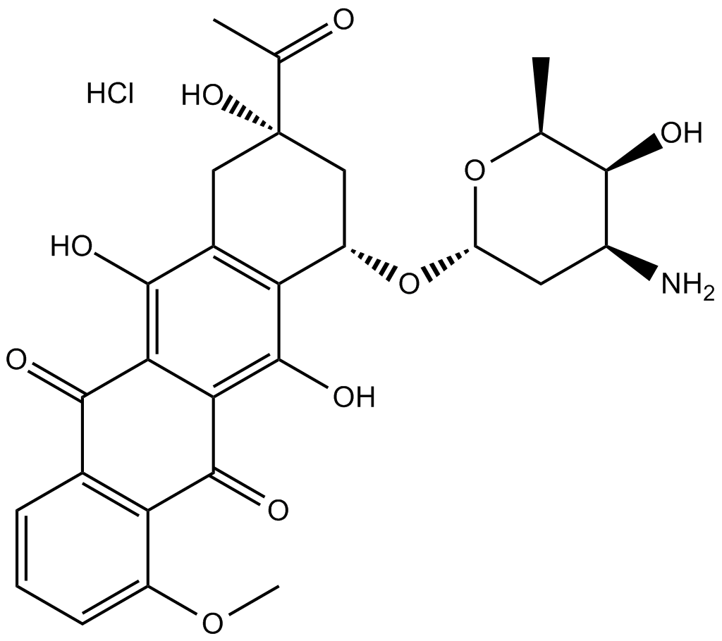 Daunorubicin HCl Chemische Struktur