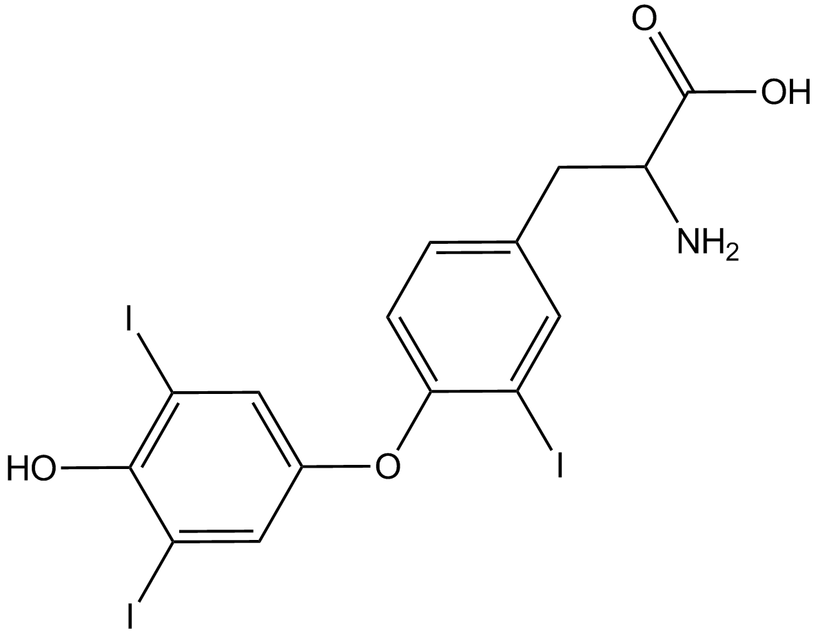 3,3',5'-Triiodo-L-thyronine  Chemical Structure