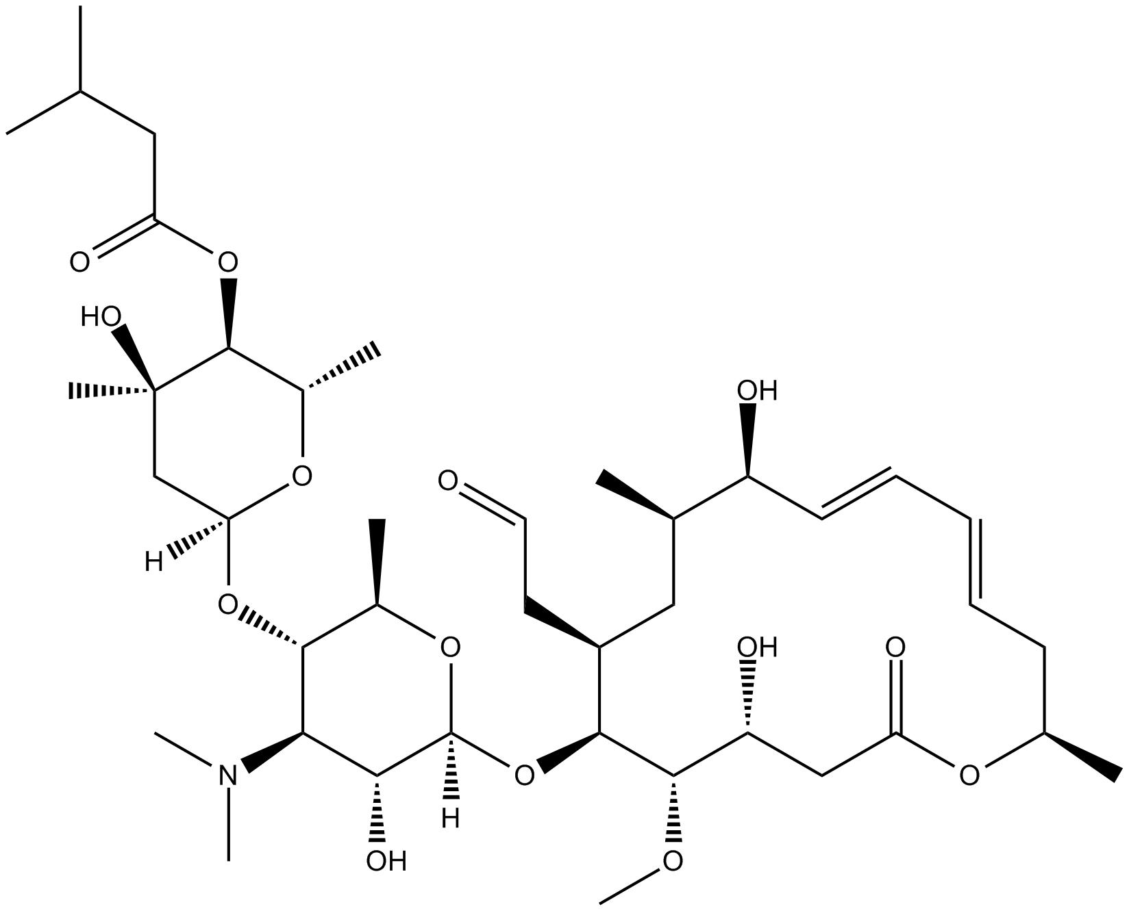 Leucomycin A1 Chemische Struktur