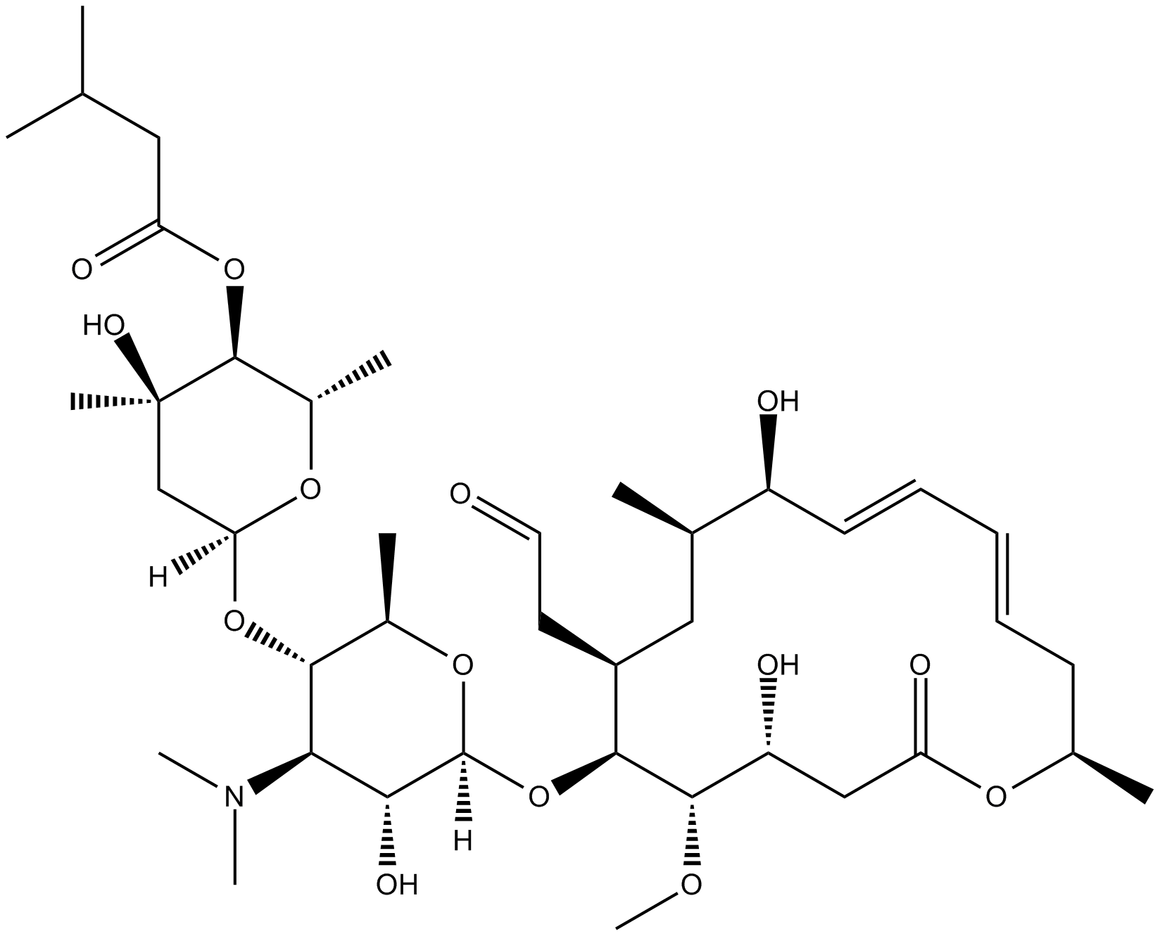 Leucomycin A1  Chemical Structure