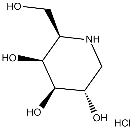 1-Deoxygalactonojirimycin (hydrochloride)  Chemical Structure