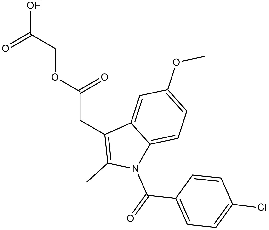Acemetacin  Chemical Structure