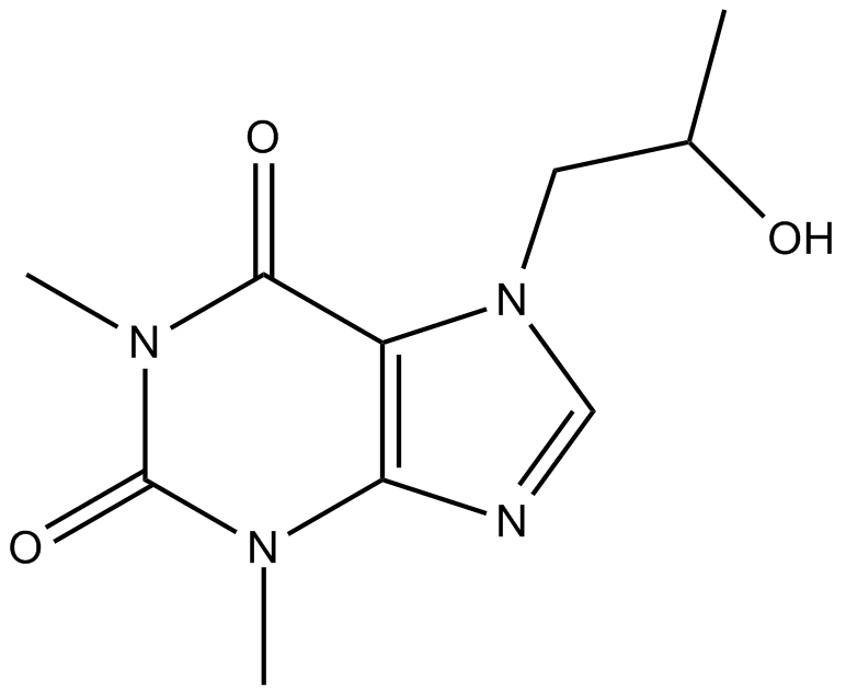 Proxyphylline 化学構造
