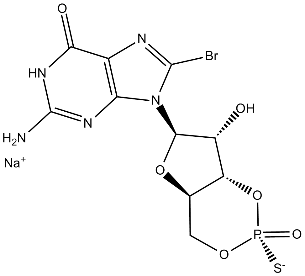 Rp-8-bromo-Cyclic GMPS (sodium salt)  Chemical Structure