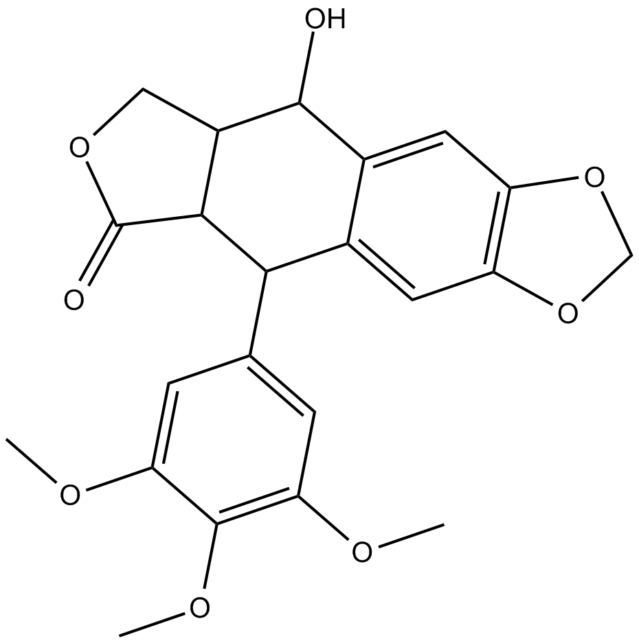 Podophyllotoxin  Chemical Structure