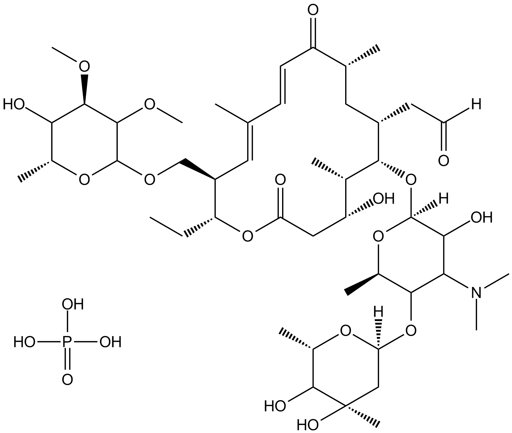 Tylosin phosphate Chemische Struktur