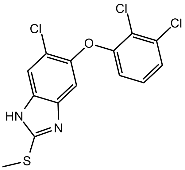 Triclabendazole  Chemical Structure