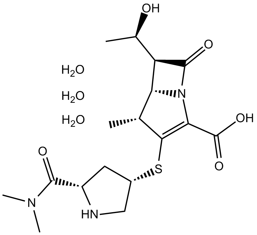 Meropenem trihydrate  Chemical Structure