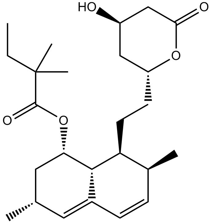 Simvastatin (Zocor) Chemische Struktur