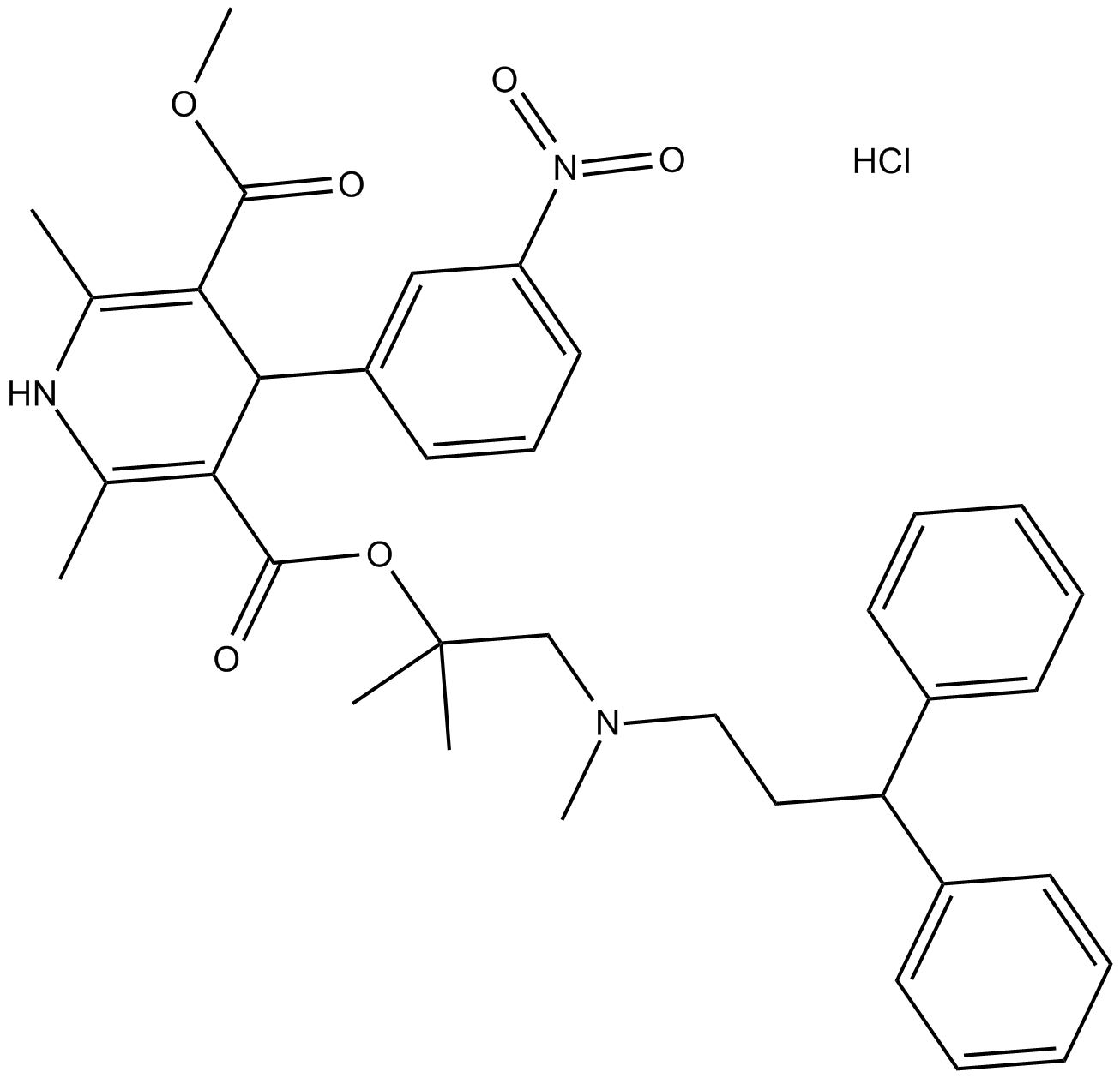 Lercanidipine hydrochloride Chemical Structure