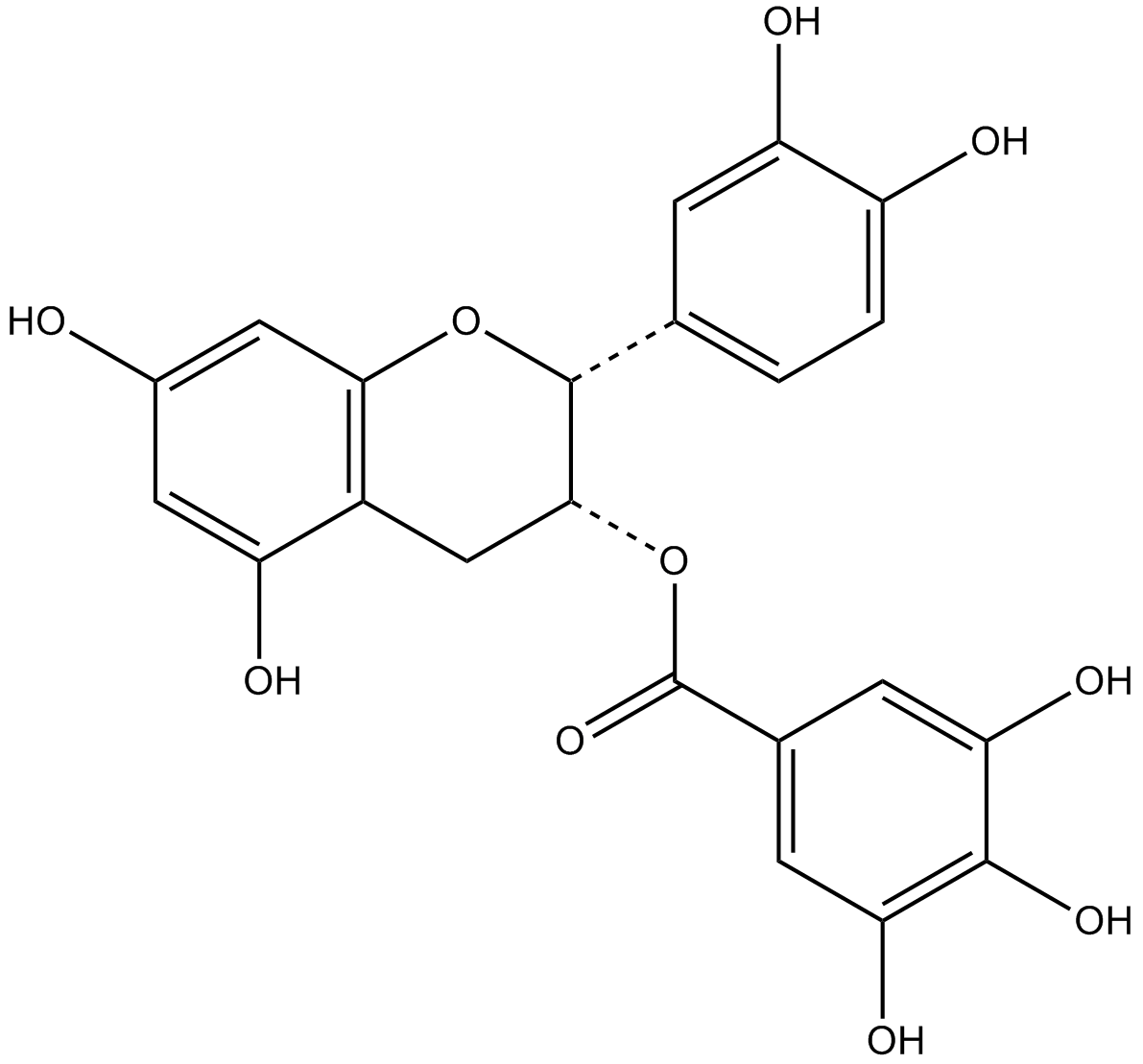 (-)-epicatechin gallate  Chemical Structure