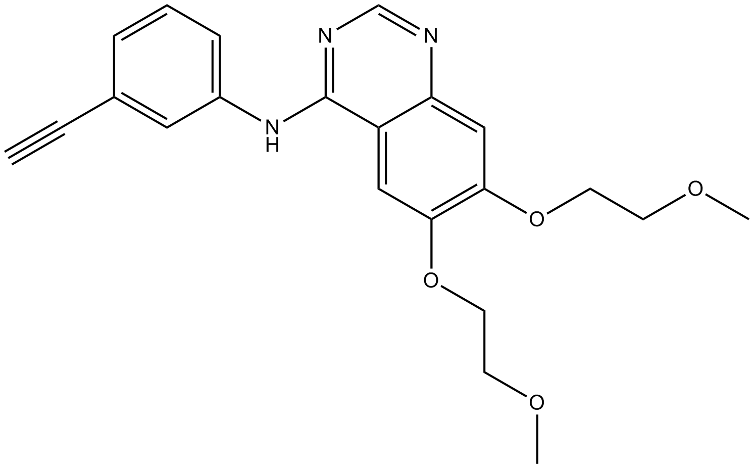 Erlotinib  Chemical Structure