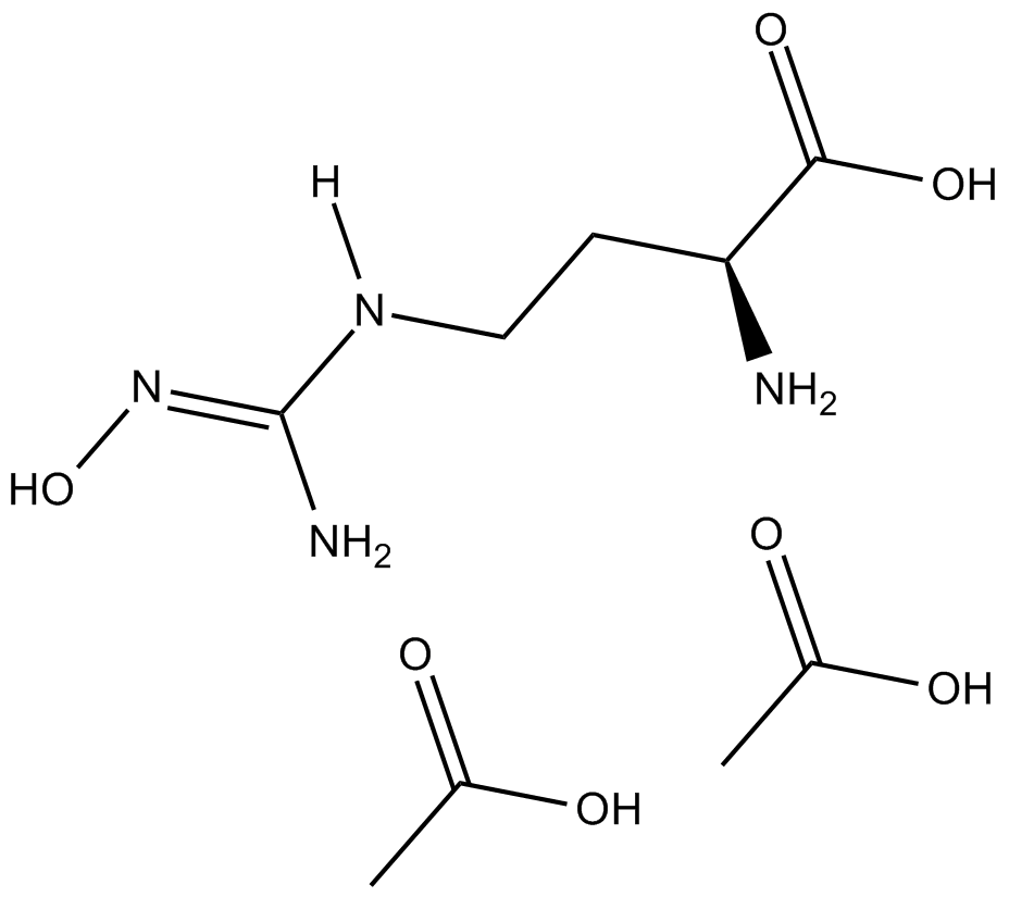nor-NOHA (acetate) 化学構造