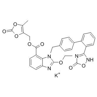 Azilsartan medoxomil monopotassium  Chemical Structure