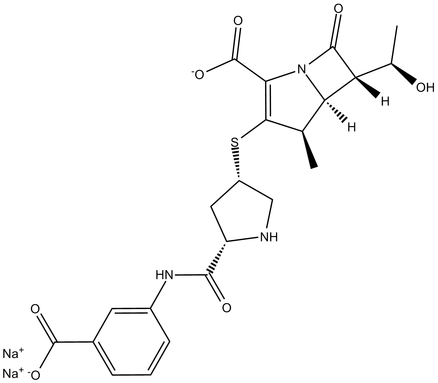 Ertapenem (sodium salt)  Chemical Structure