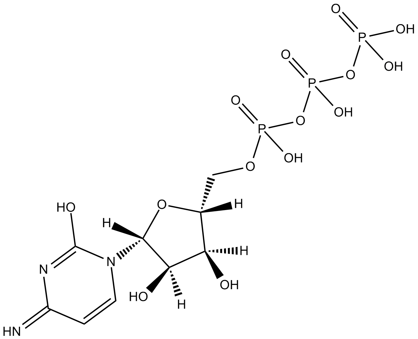 Cytidine 5-triphosphate Chemische Struktur