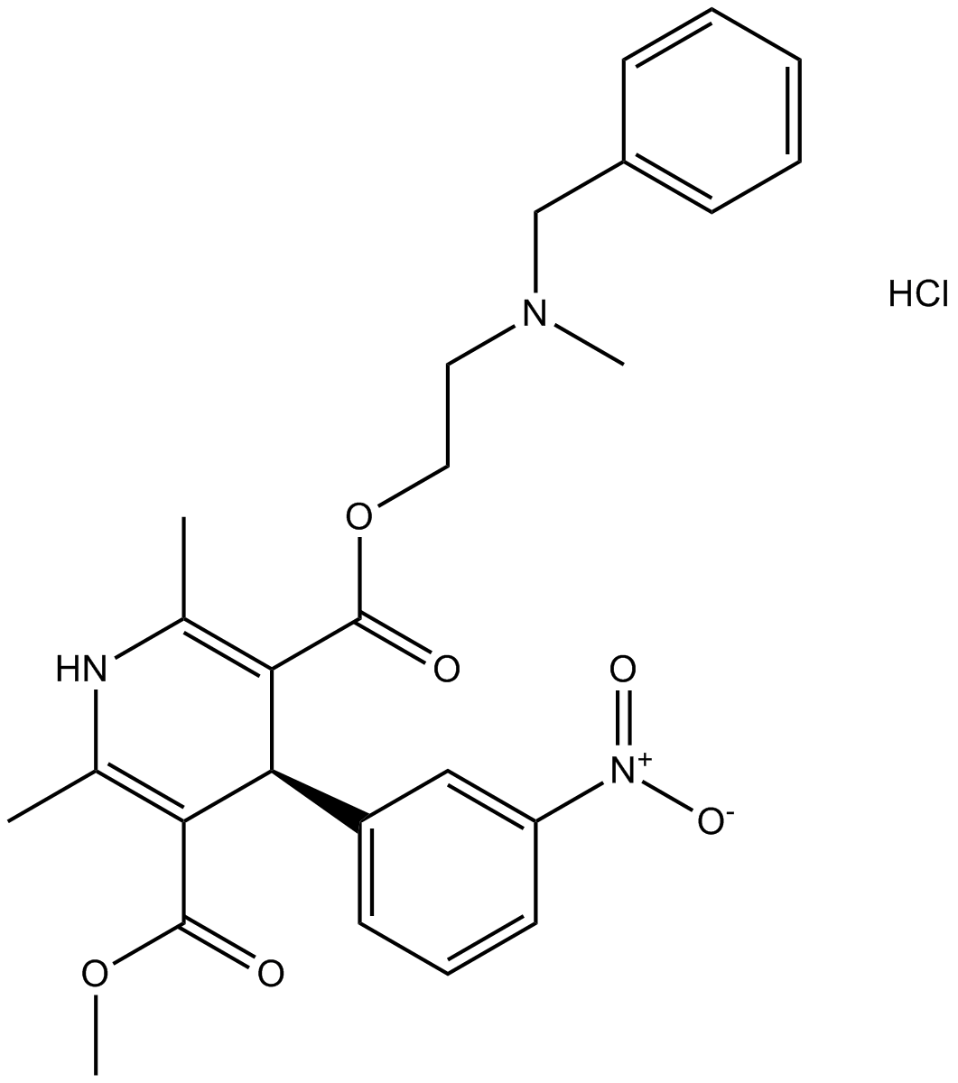 Nicardipine HCl 化学構造