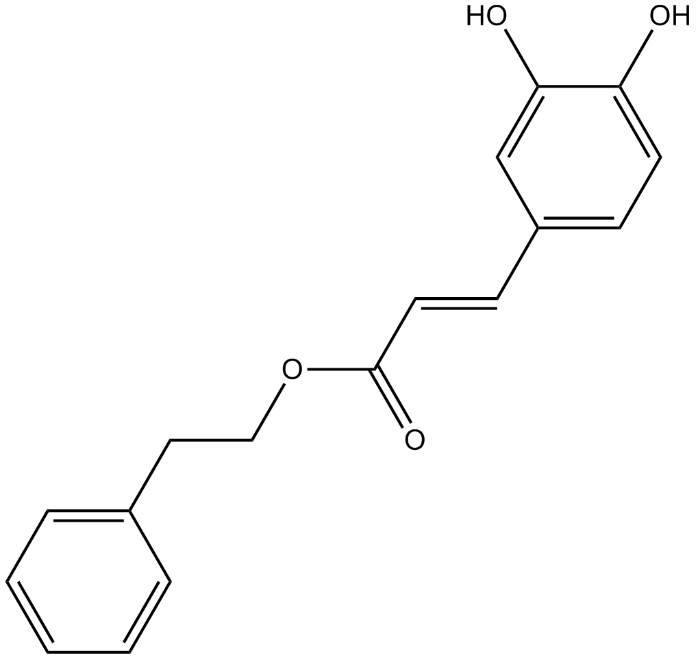 Caffeic Acid Phenethyl Ester  Chemical Structure