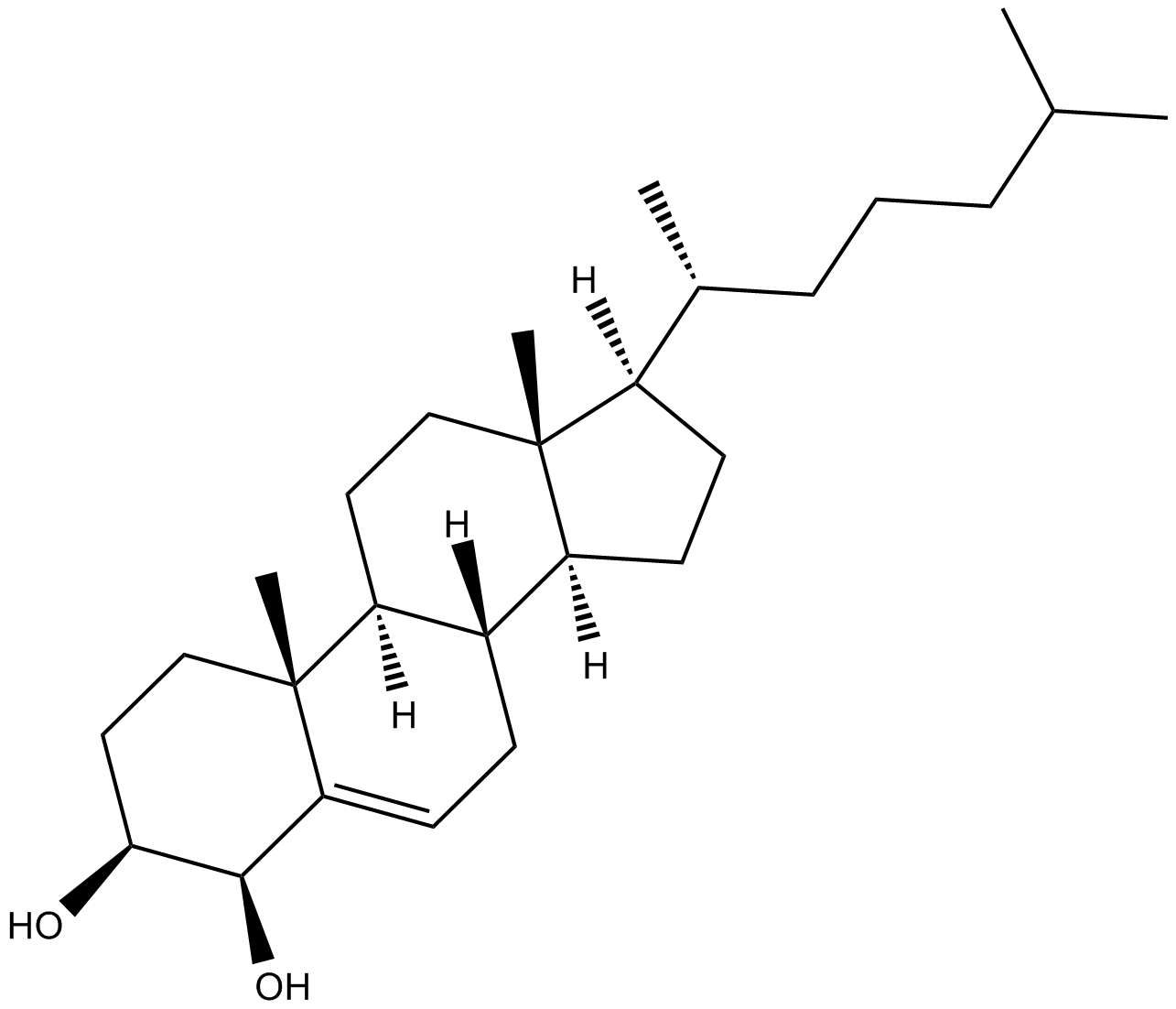4β-hydroxy Cholesterol 化学構造
