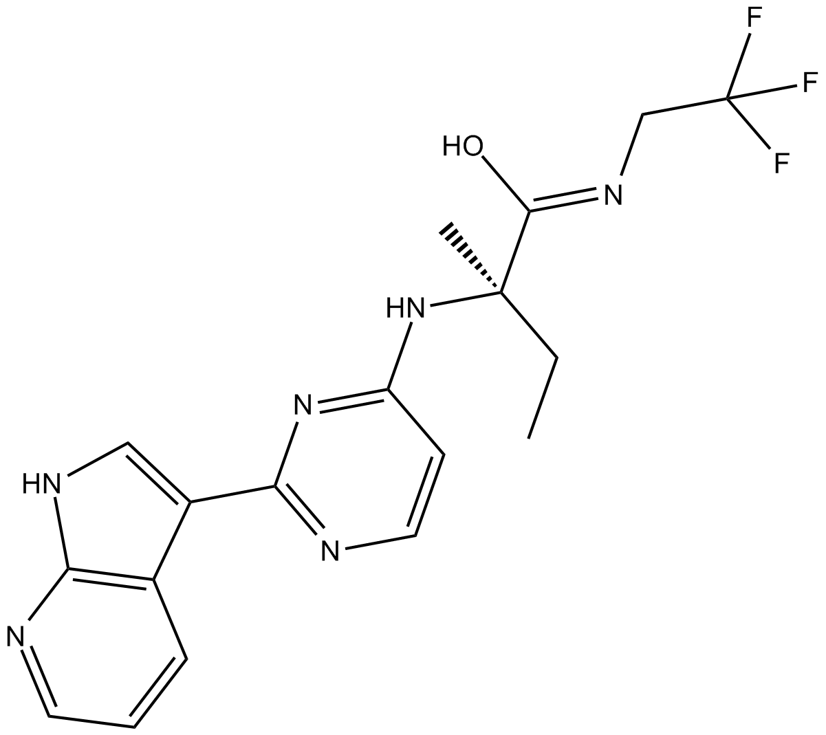 Decernotinib(VX-509)  Chemical Structure