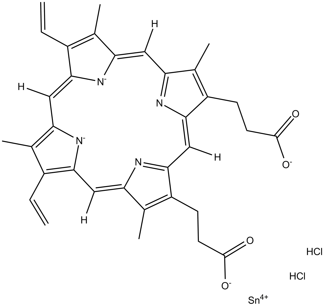 Tin protoporphyrin IX dichloride  Chemical Structure