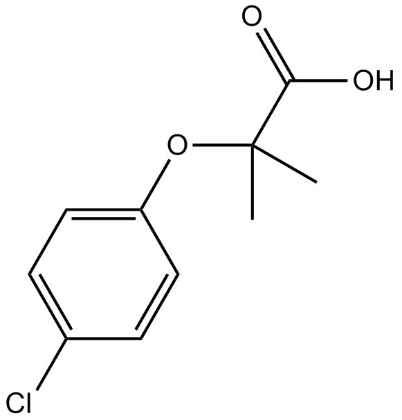 Clofibric Acid  Chemical Structure