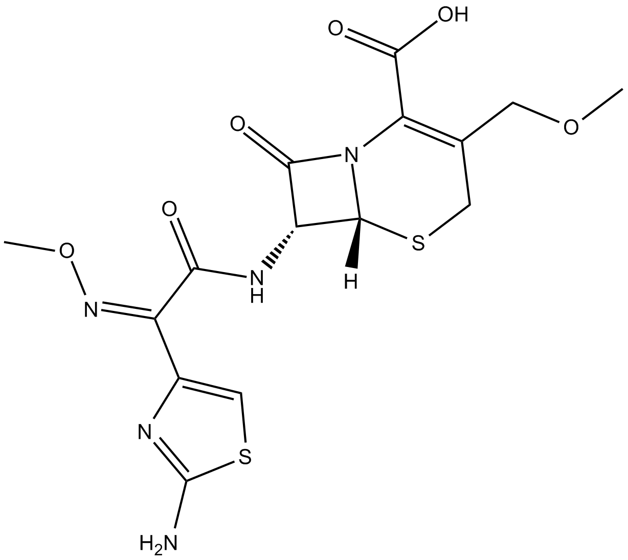 Cefpodoxime (free acid)  Chemical Structure
