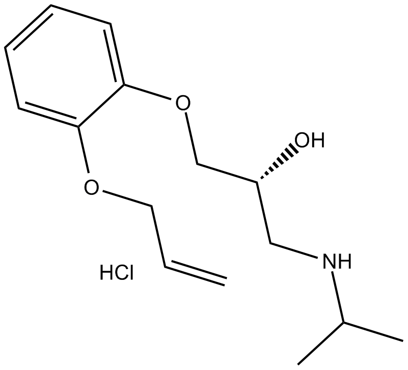 Oxprenolol hydrochloride Chemische Struktur