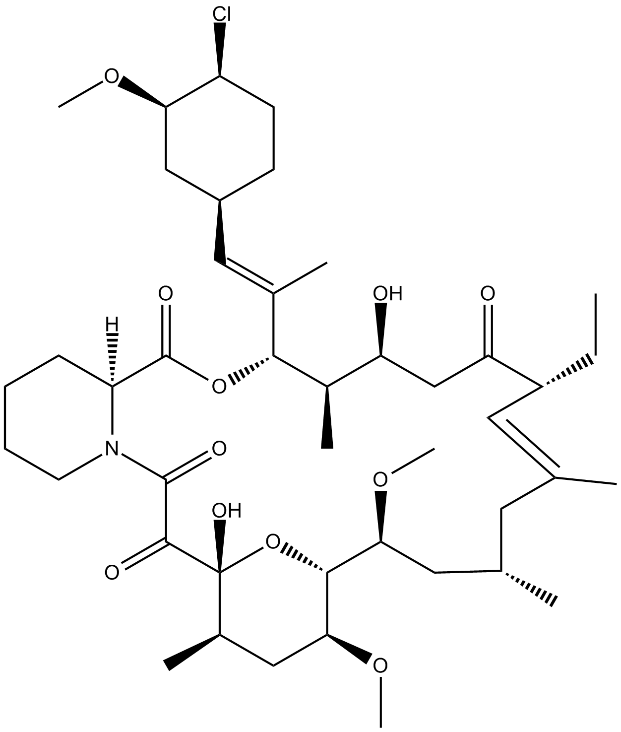 Pimecrolimus Chemical Structure