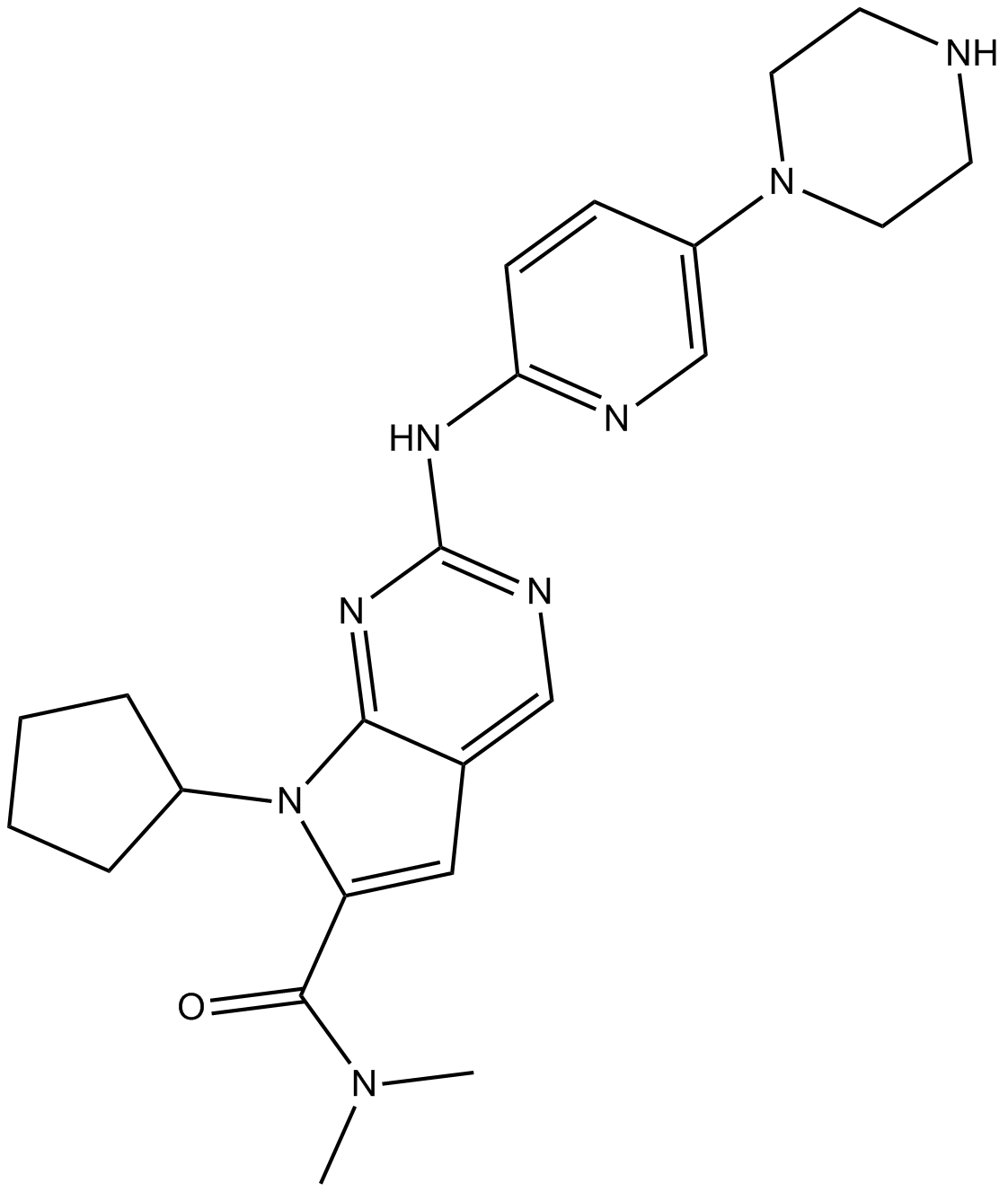 LEE011 化学構造
