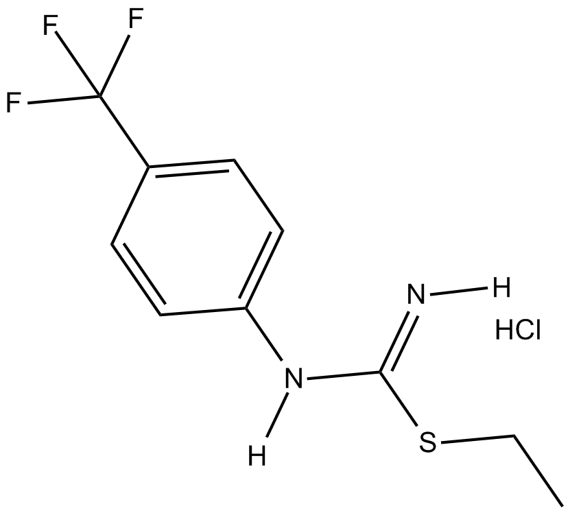 S-ethyl N-[4-(trifluoromethyl)phenyl] Isothiourea (hydrochloride) 化学構造