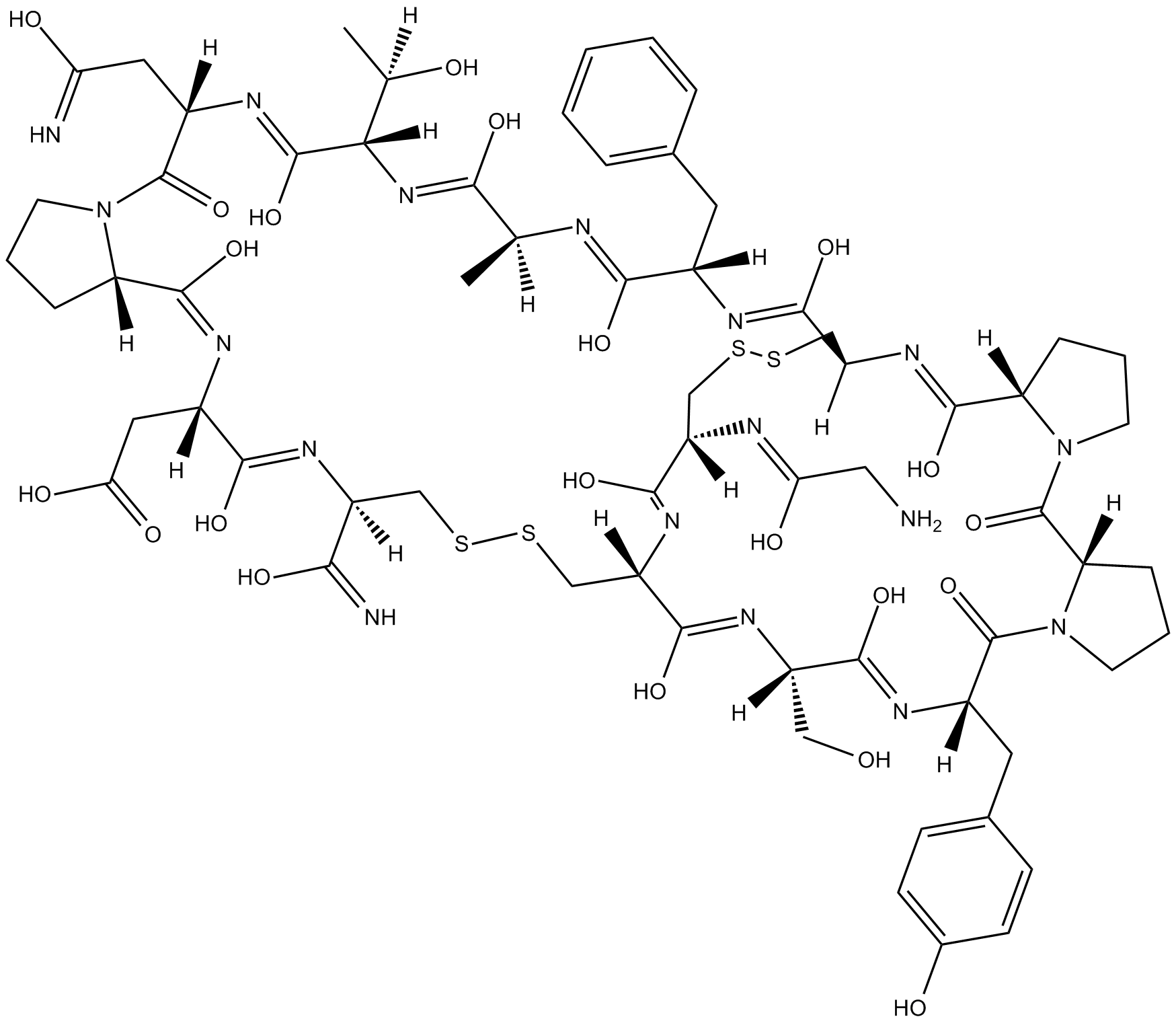 α-Conotoxin AuIB  Chemical Structure